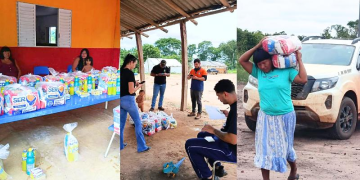 Governo de MT entrega 800 cestas de alimentos e kits de higiene a aldeias indígenas do Xingu